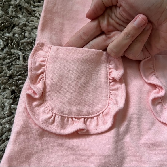 Janie and Jack Pink Pearl Shift Dress Diaper Set 6-12 Months - Picture 4 of 9